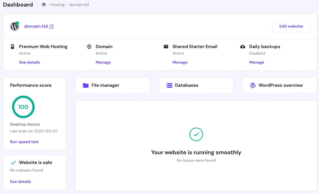 Hostinger Business Hosting
